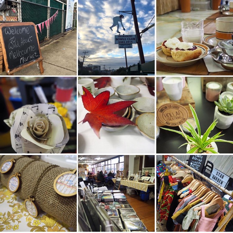 WAM Pop Up Makers Market Thornbury Bowls CLub 2016 collage